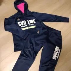 SVOLME フード付きジャージ 上下　ネイビー　150