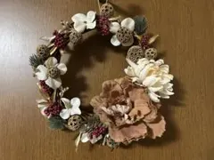 エレガントな造花フラワーリース