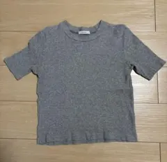 JEANASIS リブニット 半袖 Tシャツ グレーのサムネイル