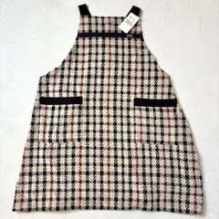 【新品タグ付】DAKS ダックス エプロン ハウスチェック ロゴ刺繍 綿100のサムネイル