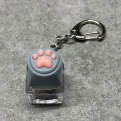【新品未使用】肉球　キーボード　クリッカーキーホルダーのサムネイル