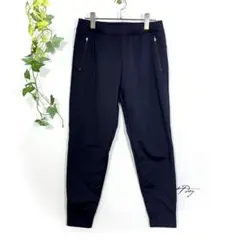 UNIQLO ユニクロ M 紺 ネイビー ストレッチ ジョガーパンツ テーパード