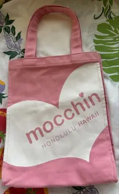 mocchin ピンク ハート型手提げ袋