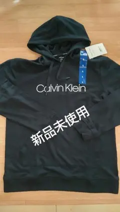 9【今だけ】新品Calvin klein カルバンクラインネイビー系 パーカーLのサムネイル