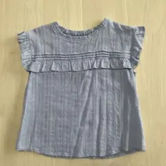 THE SHOP TK 綿袖フリルブラウス