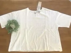 お値下げしました！タグ付き新品☆スカラップレース切替カットソー☆サマンサモスモスのサムネイル