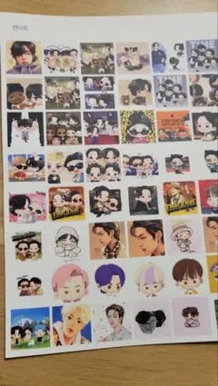 BTS ステッカー５枚セット