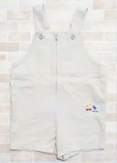 ファミリア　familiar　車　刺繍　オーバーオール　サロペット　80