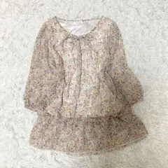 森ガール　フェアリーグランジ　小花柄チュニック