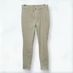 s035 ユニクロ ウルトラストレッチレギンスパンツ 白 L レディース 新品