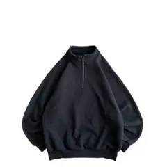 【美品】USED 00s ヘビーウェイト ハーフジップ スウェット トレーナー