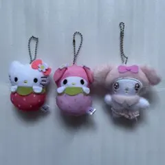 ハローキティ マイメロディ ぬいぐるみマスコット