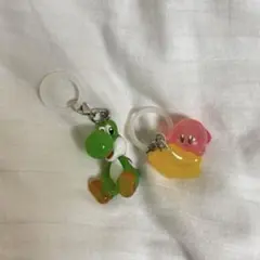 スーパーマリオ 星のカービィ めじるしアクセサリー ヨッシー カービィ