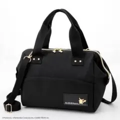 新品#Pokemonピカチュウ バッグ 黒　宝島社のサムネイル
