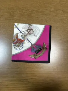 【CELINE 】シルクハンカチ 馬車デザイン