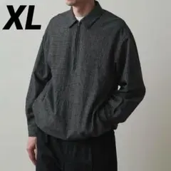 極美品✨ スティーブンアラン チェック ハーフジップ プルオーバー シャツ XL