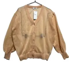 未使用earth music&ecologyファンシーラメVネックカーディガン