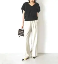 美品】Whim Gazette／フロントスリットパンツ／36サイズ／グレー