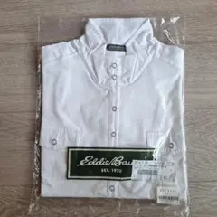 ★Eddie Bauer★新品・未開封 スタンドカラーポロ　ホワイトPXLのサムネイル