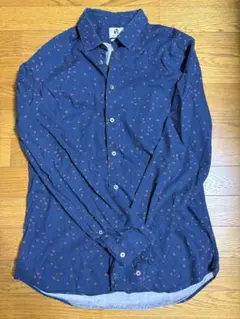 PAUL SMITH ポールスミス　ネイビー ドット柄 シャツ M