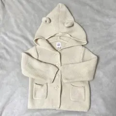 baby GAP くまさんカーディガン 80cm フレンチバニラ