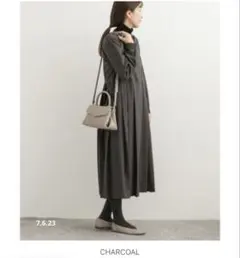 アーバンリサーチ ドアーズ サイドプリーツ切替ワンピース