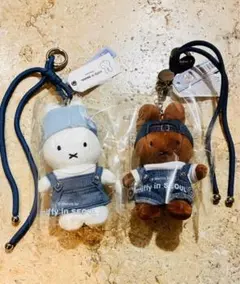 韓国限定 ミッフィー ソウル デニム キーリング 3種セット miffy