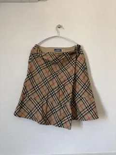 BURBERRY BLUELABEL 巻きスカート レディー 38 バーバリー