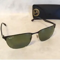 【美品】Ray-Ban 偏光 サングラス ブラック RB ポラライズド