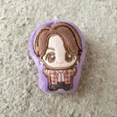 ユミコ様専用 BTS ジョングク　K-POPアイドル刺繍マスコット 紫色