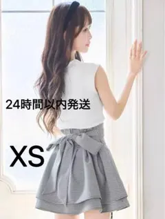 ミシェルマカロン 美脚スカパン スカート xs グレー 殿堂入り!!美脚になれるスカート♡（インナーパンツ付） ブルー