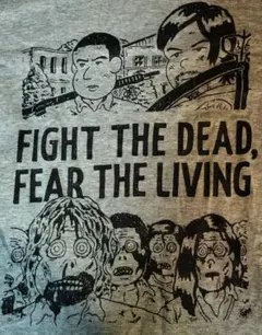 ウォーキングデッド　パロディ Tシャツ ホラー　ゾンビ　映画　ムービー　グレー