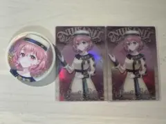 にじさんじ　笹木咲　にじさんじウエハース ビスケット カード 缶バッジ