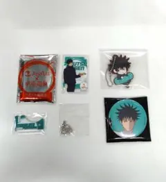 呪術廻戦　伏黒恵　ジョイフル　アクリル箸置き　缶バッジ　ラバマス　3点セット