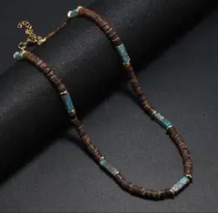 ボヘミアン ネックレス エスニックターコイズ インディアンジュエリー ナバホ族