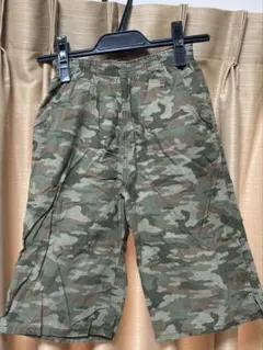 迷彩柄 コットン ハーフパンツ 100cm~