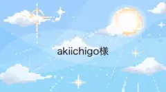 akiichigo様専用ページ