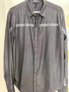 EMPORIO ARMANI ダークグレー 長袖シャツ
