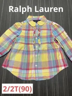 Ralph Lauren チェック柄長袖シャツ 2/2T