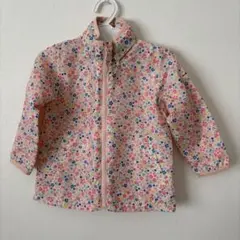 ミキハウス HOT BISCUITS 花柄ナイロンジャケット