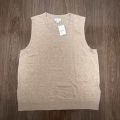 J.CREW CLASSIC SHELL ノースリーブニット ベージュ Lのサムネイル