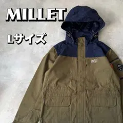 MILLET ミレー マウンテンパーカー Lサイズ 古着 カーキのサムネイル
