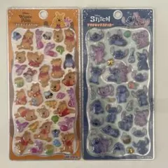 プチドロ　プー & スティッチ シールセット