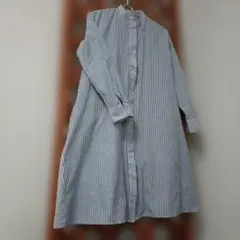 ＊ストライプ＊ 長袖シャツワンピ＊M＊