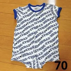 DOUBLEＢ 半袖 ロンパース 70サイズ