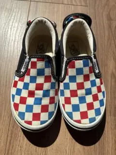 VANS 子ども靴 チェック柄 19cm スリッポン