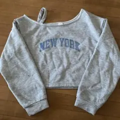 NEW YORK クロップドスウェット グレー