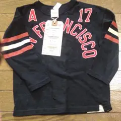 デニムダンガリー長袖Tシャツ１２０センチ 新品タグ付き