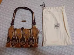 JAMIN PUECH ビーズ装飾 ハンドバッグ