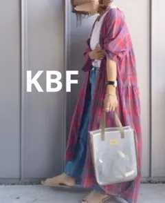 【新品タグ付き】KBF マルチウェイ　チェック　ワンピース　マタニティ